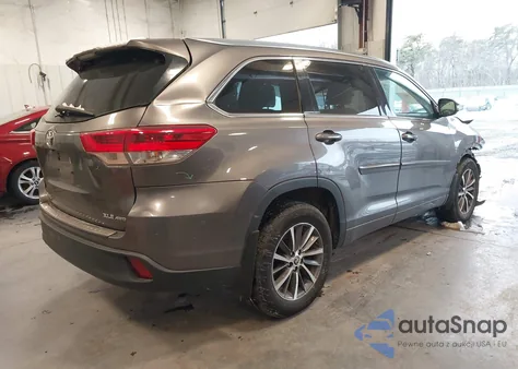 2018 Toyota Highlander Xle z USA, uszkodzony, nr VIN 5TDJZRFHXJS543558